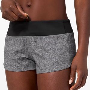 Lululemon Grey Speed up shorts 2.5”